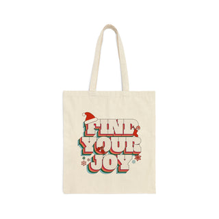 Find Your Joy Candy Cane Tote Bag